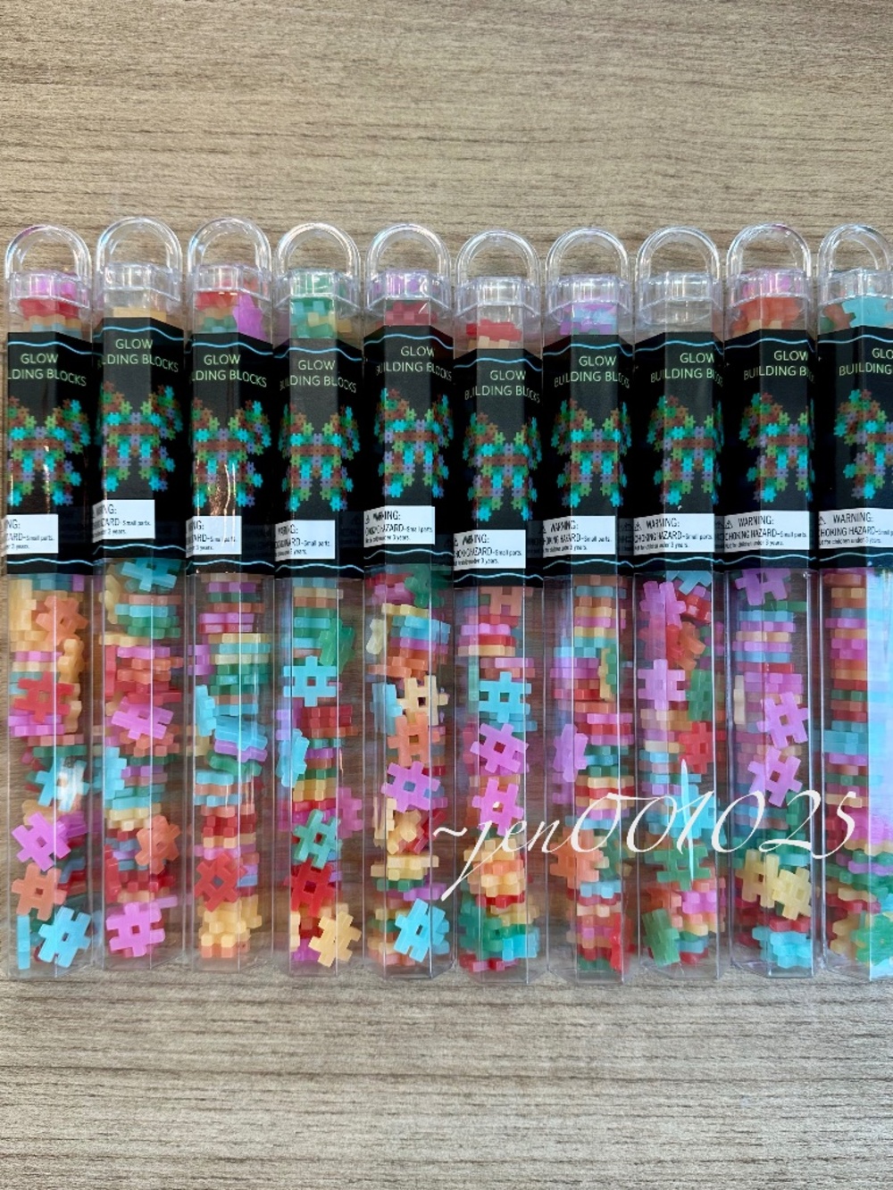 10 Sets Target Hashtag Building Blocks Multicolor Glow in the Dark